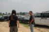 BW and Andrew leading the junk yard tour