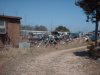 Entering the classic car parts yard at the Little Valley Auto Ranch