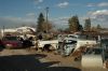 picture of parts in a classic car junk yard