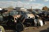 picture of parts in a classic car junk yard