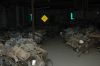 Classic car engines in storage