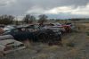 A row of Pontiac Firebirds for parts