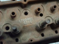 chevrolet cylinder head casting numbers