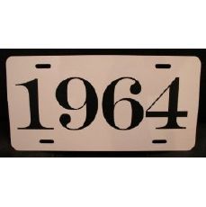 chevy restoration parts, 1964 year license plate