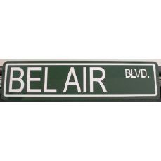 chevy restoration parts, BEL AIR Street Sign