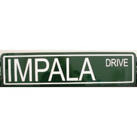 Chevy restoration parts, IMPALA DRIVE Street Sign