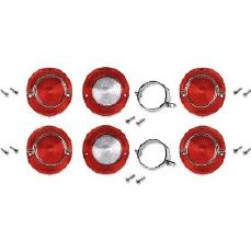 Chevy restoration parts, 1964 Impala Tail Lamp Light Lenses 6pc Set