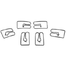 chevrolet restoration parts, 1962 to 1964 Bel Air/Biscayne/Impala Rocker Panel Molding Clips - 6pc