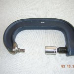 A custom hinge pin removal tool