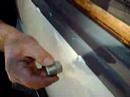 setting the center pin for the body side molding clips